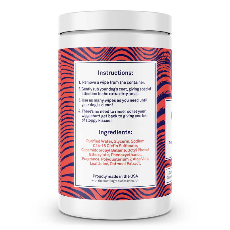 Petpost | Grooming Wipes for Dogs - Large, Deodorizing Wipes with Cherry Blossom Scent - 70 Ultra Soft Cotton Pads in Cleansing Solution - Cherry Blossom Scent 70 ct. - PawsPlanet Australia