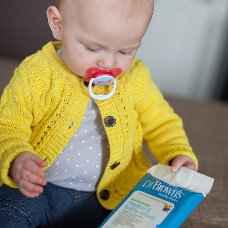 [Australia] - Dr. Brown's Bottle and Pacifier Healthy Wipes, Naturally Cleaning for Bottles and Baby Items, 40 Count, 3 Pack 40 Count (Pack of 3) 