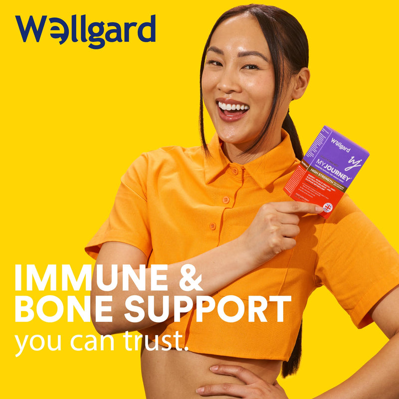 Wellgard My Journey – MJ Multivitamin for Energy, Muscles, Hair, Electrolyte Balance and Sulphur Metabolism, 60 Capsules 1 count (Pack of 60)