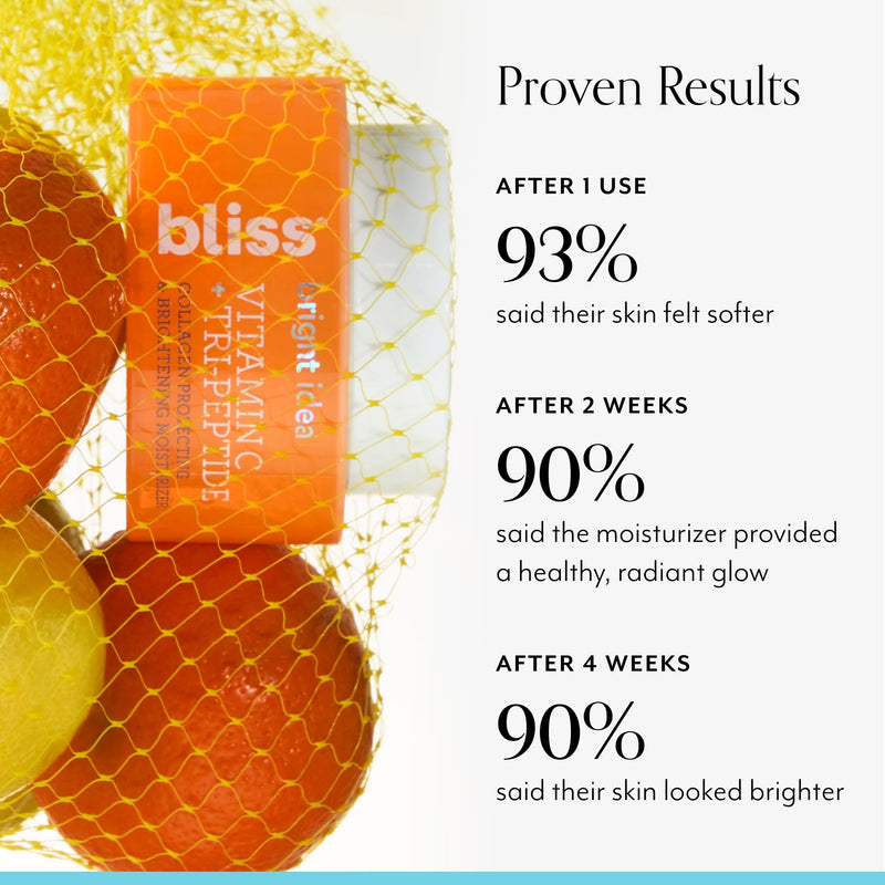 Bliss Glow Getter Vitamin C Brightening Skincare Kit - 3 Pc - Clean & Vegan Bright Idea Total Glow Kit
