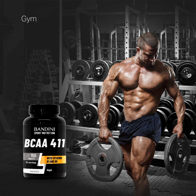 Bandini® BCAA 4:1:1 150 Tablets - Branched Chain Amino Acids BCAA 4.1.1 - Leucine, Isoleucine, Valine with Vitamin B1 & B6-100% Vegan, No GMO - Food Supplement for Pre & Post Workout Muscle Recovery 150 count (Pack of 1)