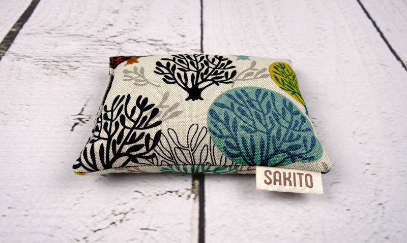 [Australia] - 2(pcs) grain pillow microwave (14x10 cm) - heat pillow microwave - microwave-safe heat pillow for children - grain pillow small - grain pillow neck - heat-cold therapy - wheat and lavender trees 