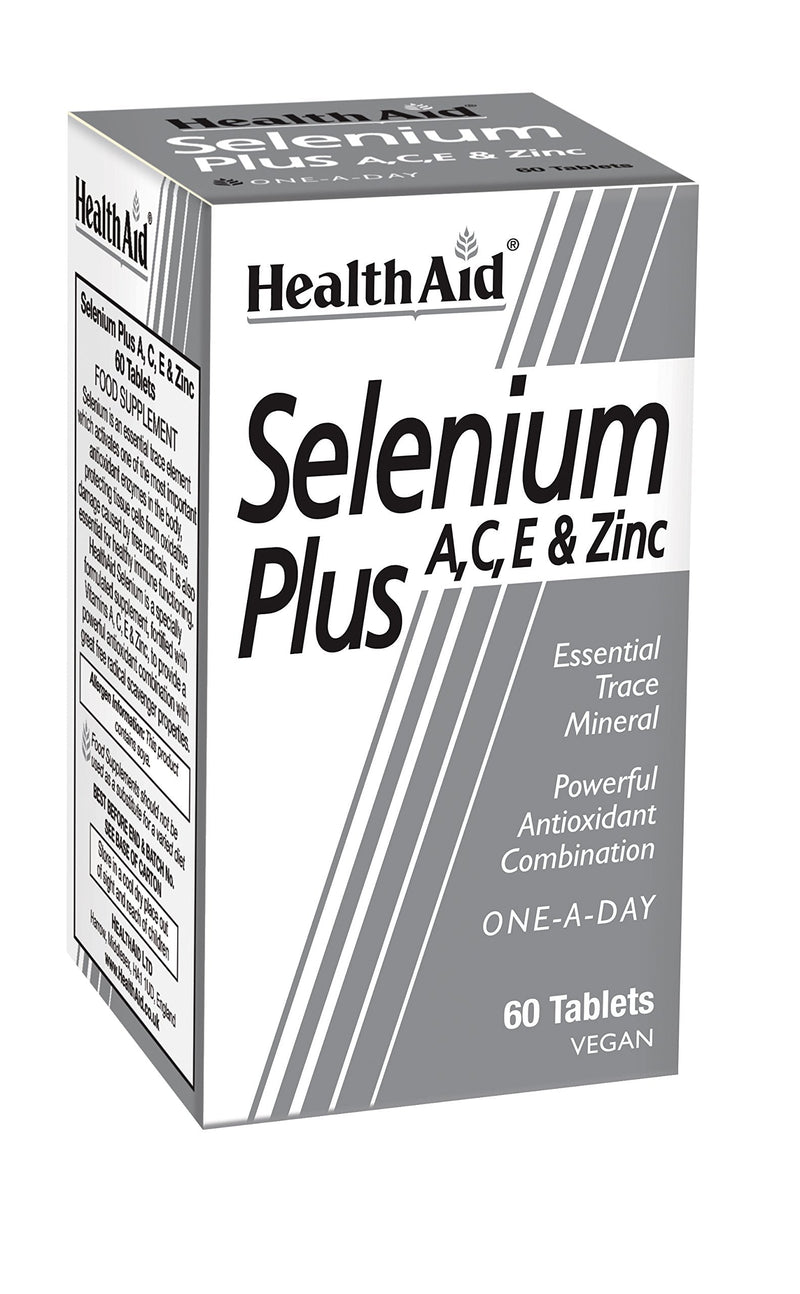 Health Aid Selenium Plus (Vitamins A, C, E & Zinc) 60 Tablets