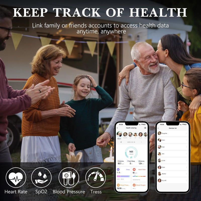 [Australia] - Smart Health Ring 2.0 for Women Men, Slim Scratch & Fingerprint Resistant Design,Efficient Chip Fitness Tracker, Monitors Heart, Blood Oxygen & Pressure, Sleep, Steps, Waterproof, iOS & Android, RG 8 8# Rose Gold 