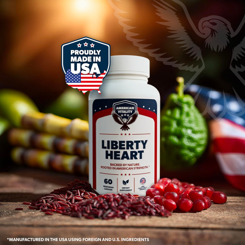 [Australia] - Liberty Heart - Berberine, Red Yeast Rice & Citrus Bergamot, Heart Wellness Supplement, Supports Healthy Cholesterol Levels & Blood Pressure Already in Normal Range* - 60 Capsules 
