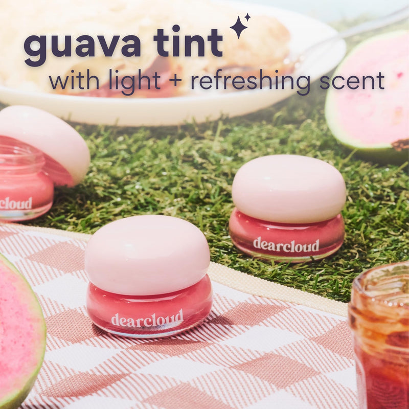 dearcloud Dewy Lip Jam – Hydrating Lip Balm & Gloss with Vitamin E, Korean Skincare (Guava) (Pack of 2) Guava .28 Ounce (Pack of 2)
