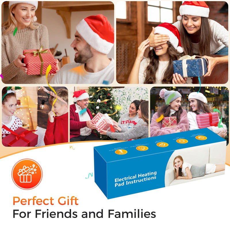 [Australia] - Heating pad 30 x 60 cm Electric heat pad with automatic switch-off and 9 temperature levels, heating pad for back, neck, shoulder, stomach Heating pad 30 x 60 