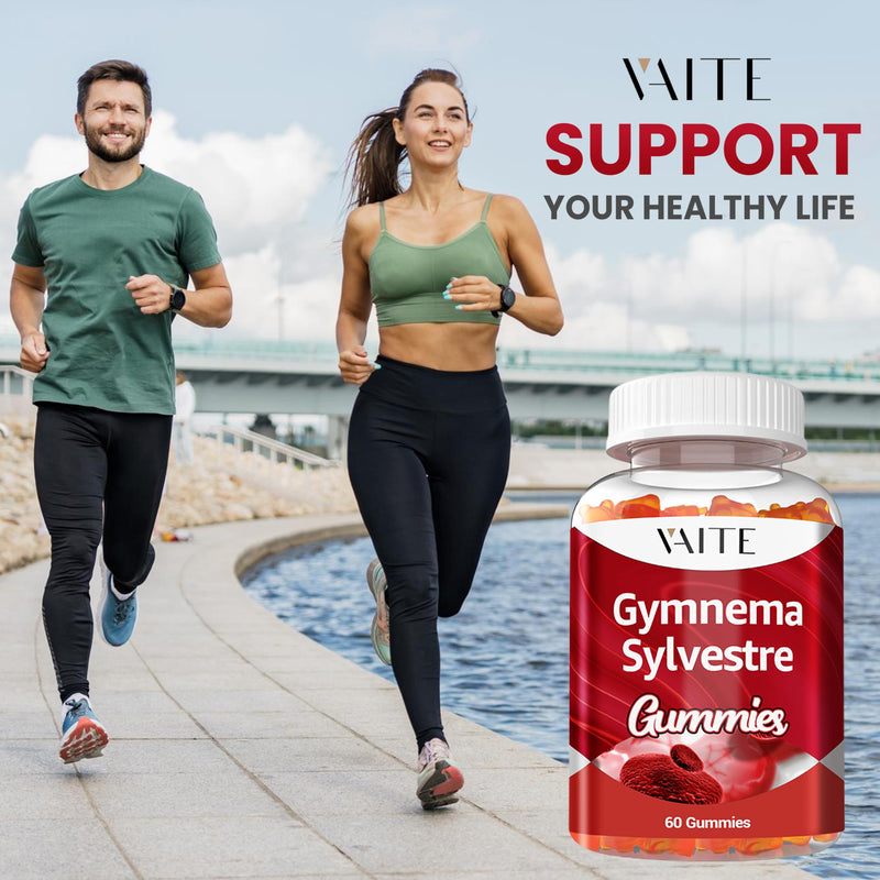 [Australia] - VAITE Gymnema Sylvestre Supplements 600mg ‚Äì 20:1 Leaf Extract Gummies, Non-GMO, Gluten-Free, Vegan-Friendly, Made with Plant-Based Ingredients, with Antioxidant Properties, 60 Chewable Gummies 