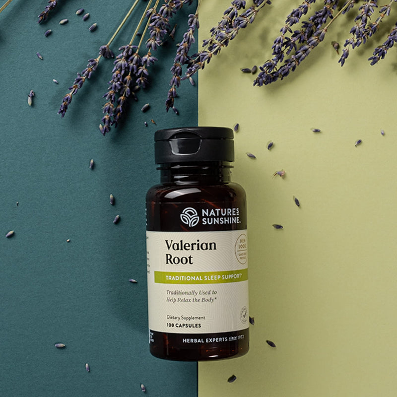 [Australia] - Nature's Sunshine Valerian Root, 100 Capsules | Herbal Supplement Promotes Relaxation, Supports Sleep, and Delivers Natural Nervous System Support 