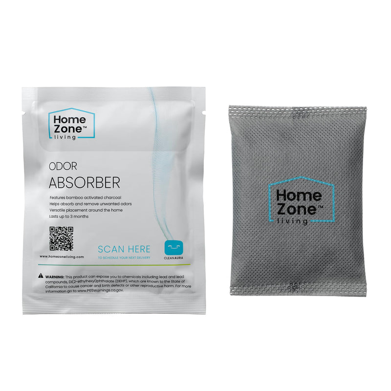 [Australia] - Home Zone Living CleanAura Deodorizing Bamboo Activated Charcoal Filter Bag Set of 4 