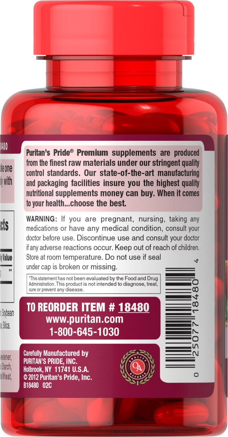 [Australia] - Puritan's Pride Lycopene 40 mg, Supplement for Prostate and Heart Health Support**, Contains Antioxidant Properties**, 60 Rapid Release Softgels 60 Count (Pack of 1) 