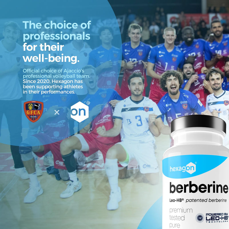 [Australia] - BERBERINE - LEO-HB® Patented, 4x higher bioavailability - Up to 3 months treatment - Berberine HCL - Berberis Aristata - Metabolism & Blood Sugar - Made in France - 90 capsules - Hexagon 