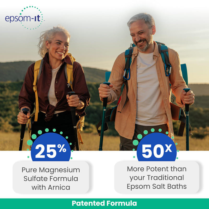 EPSOM-IT Soothing Nerve Magnesium Lotion, Epsom Salt, Arnica Cream, 1-Pack | 8 Fl Oz, 100% Pure Magnesium Sulfate with Arnica & Capsaicin, Greaseless, Fragrance-free, Topical Cream for Nerve Discomfort 8 Fl Oz (Pack of 1)