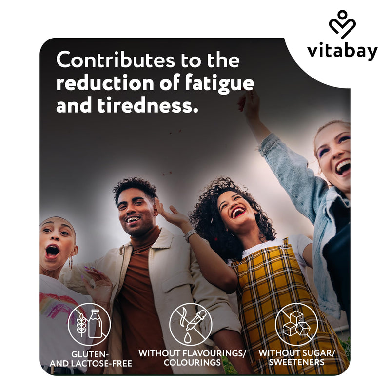 Vitabay Magnesium Malate 1000 mg High Strength – 180 Vegan Tablets – Energy Metabolism, Fatigue & Muscle Function – Laboratory Tested in Germany – No Additives – 6 Month Supply