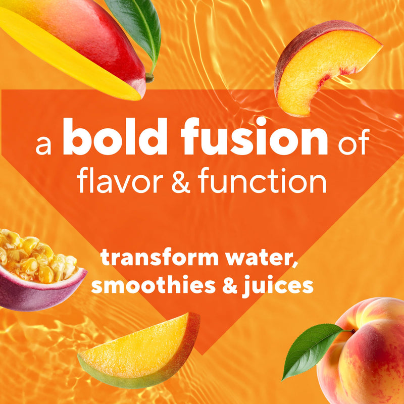 Vitafusion Hydraboost Drink Powder Packets, Electrolytes Support Daily Hydration, Vitamins Support Cellular Energy & Immune Health, Prebiotic Fiber Supports Gut Health, Tropical Punch, 15 Sticks