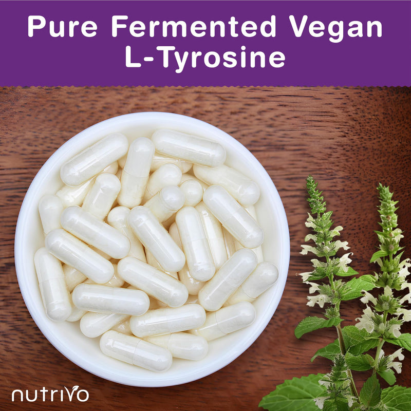 L Tyrosine 1100mg (Per 2 Capsule Serving) | 120 L-Tyrosine Capsules - 2 Months Supply | Supports Dopamine, Focus & Mental Clarity | Vegan, Non-GMO & UK Made