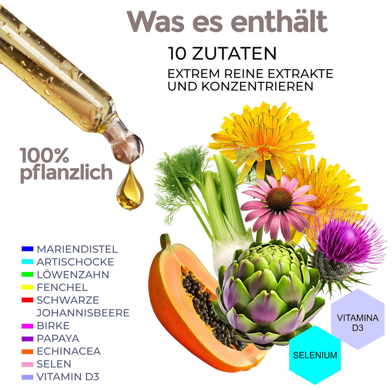 [Australia] - Detox Depur dietary supplement drops 100ml based on milk thistle, artichoke and dandelion J.Armor drops 100 ml 