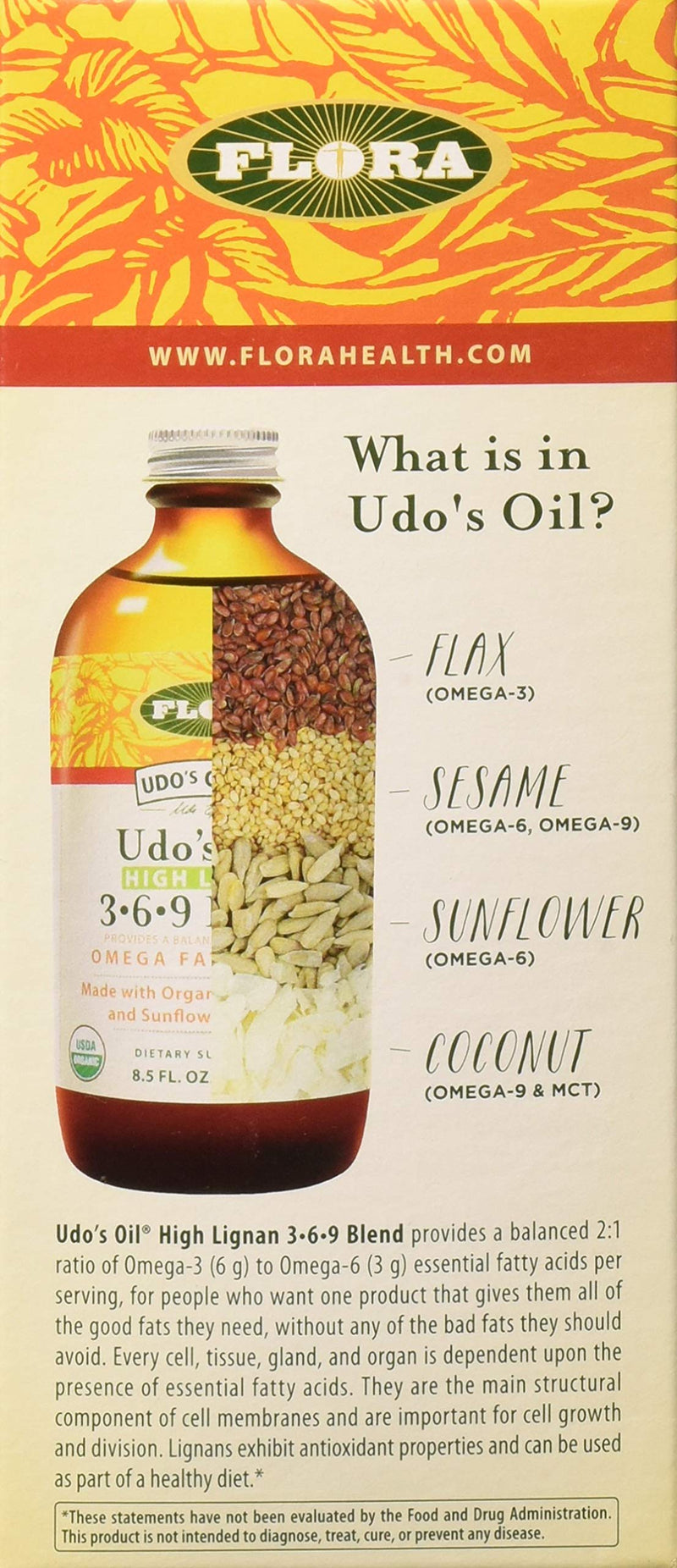[Australia] - Flora - Udo's Choice, Omega 369 Oil Blend, High Lignan, 8.5 Fl Oz 