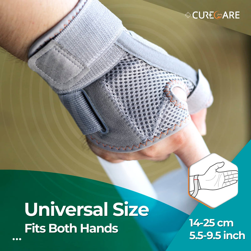 New Upgraded Thumb Spica Splint, Comfortable Thumb Brace for Right & Left Hand, Universal Size Thumb Support for Arthritis, Tenosynovitis, CMC Joint Repetitive Injuries (Grey) Grey