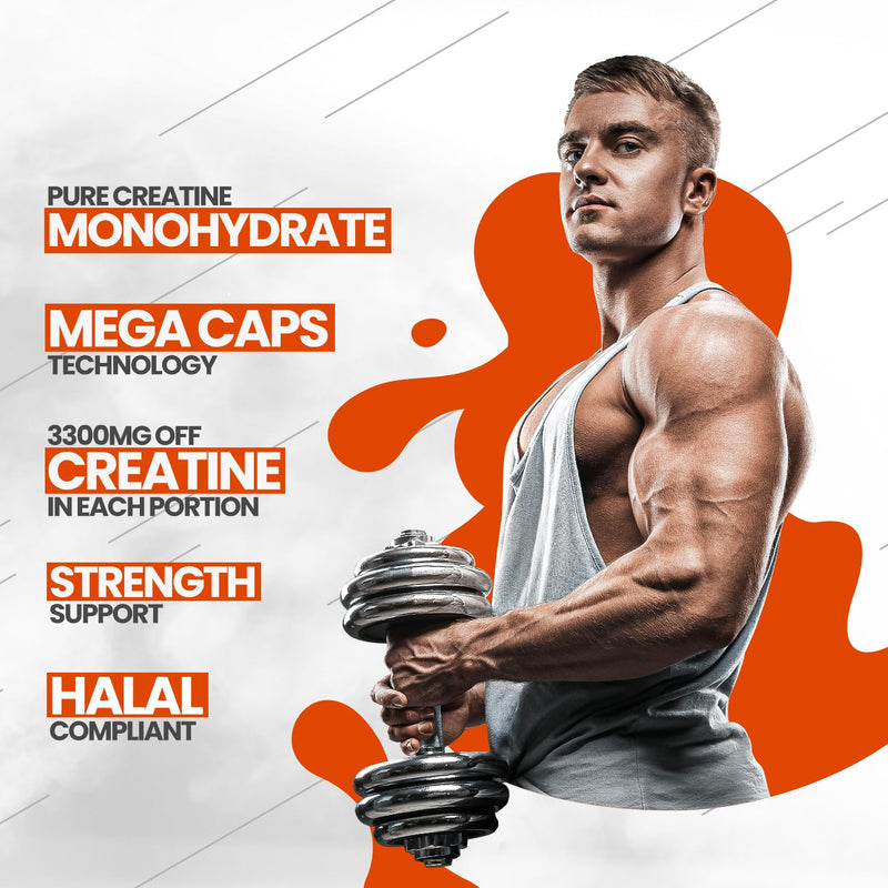OLIMP SPORT NUTRITION Olimp Creatine 1250 Mega Capsules - Pack of 400 Capsules 400 Count (Pack of 1)