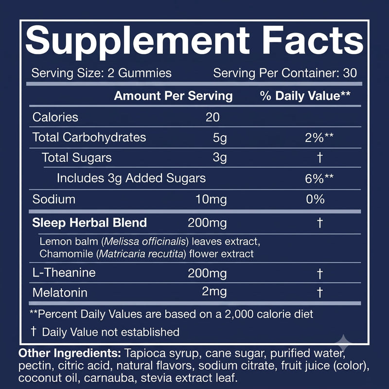 Black Girl Vitamins Sleep Gummies – Targeted Rest & Recovery Formula – Promotes Deep Relaxation, Supports Calm Midlife Tension, and Reduces Sleeplessness – 60 Gummies (30-Day Supply)