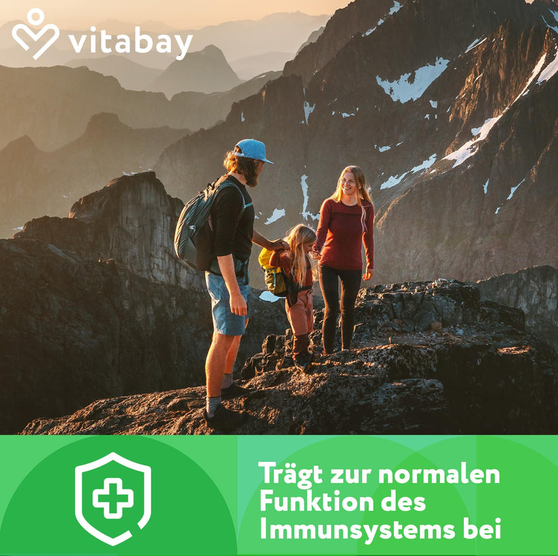 [Australia] - Vitabay Vitamin D3 K2 High Dose 10000 IU Depot - 180 Vegan & Laboratory Tested Vitamin D Tablets without Additives - Contributes to supporting the immune system and maintaining normal bones 