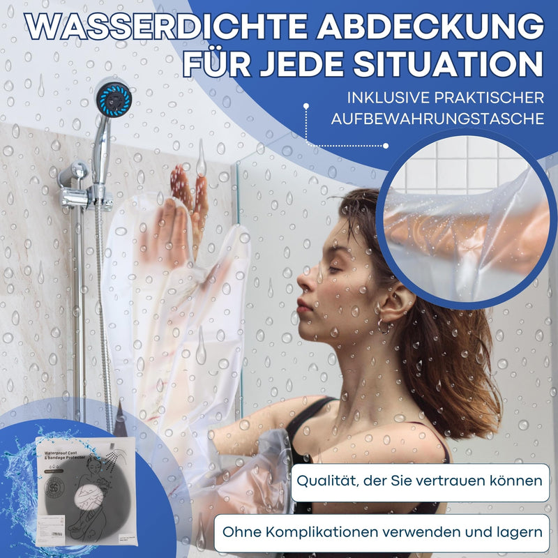 [Australia] - KENISTORE® Plaster Protection Waterproof Arm, Adult Bandage Protection Shower Protection Hand Reusable Plaster Arm Shower Protective Cover Arm Plaster Shower Cover, Arm Protection When Bathing (Adult Arm) Adult Arm 