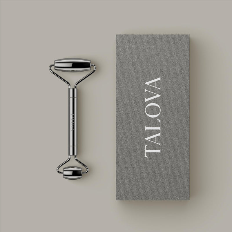 304-Grade Stainless Steel Facial Roller, Face Roller for Eyes, Double Chin, Jawline & Neck, Reduce Puffiness & Improve Wrinkles, Massage Tool for Anti-Aging, Lifting & Lymphatic Drainage