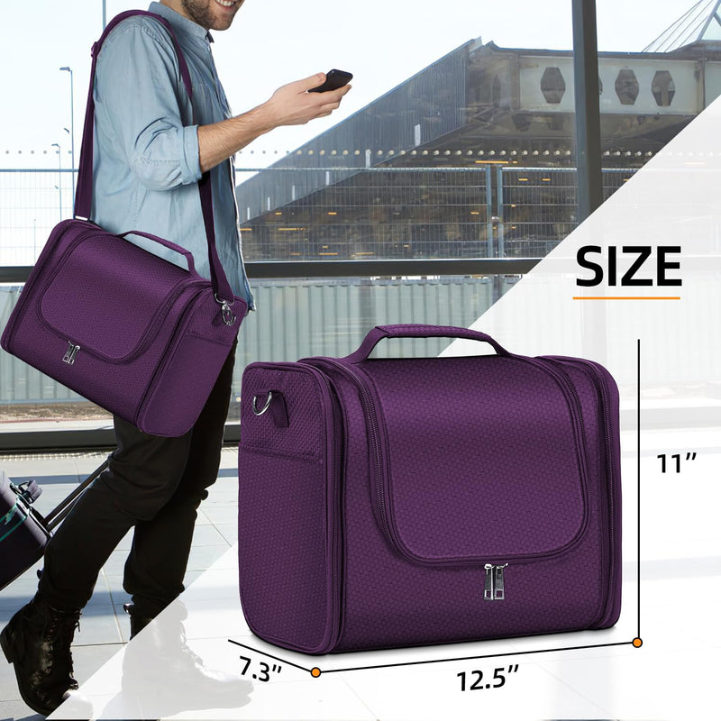 Large Toiletry Bag Purple and XL Purple