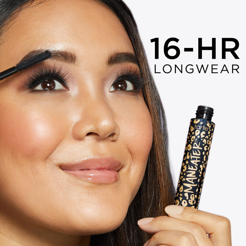[Australia] - tarte viral maneater must haves mascara & blush trio - Black Mascara for Extreme Curl, Volume & Length, Lightweight Cheek Tint & Illuminator with Hyaluronic Acid & Vitamin E, Cruelty Free pink & pink coral 