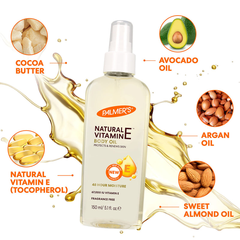 Palmer's Vitamin E Multi-Purpose Body Oil,5.1 Ounce,(Pack of 2) 5.1 Fl Oz (Pack of 2)