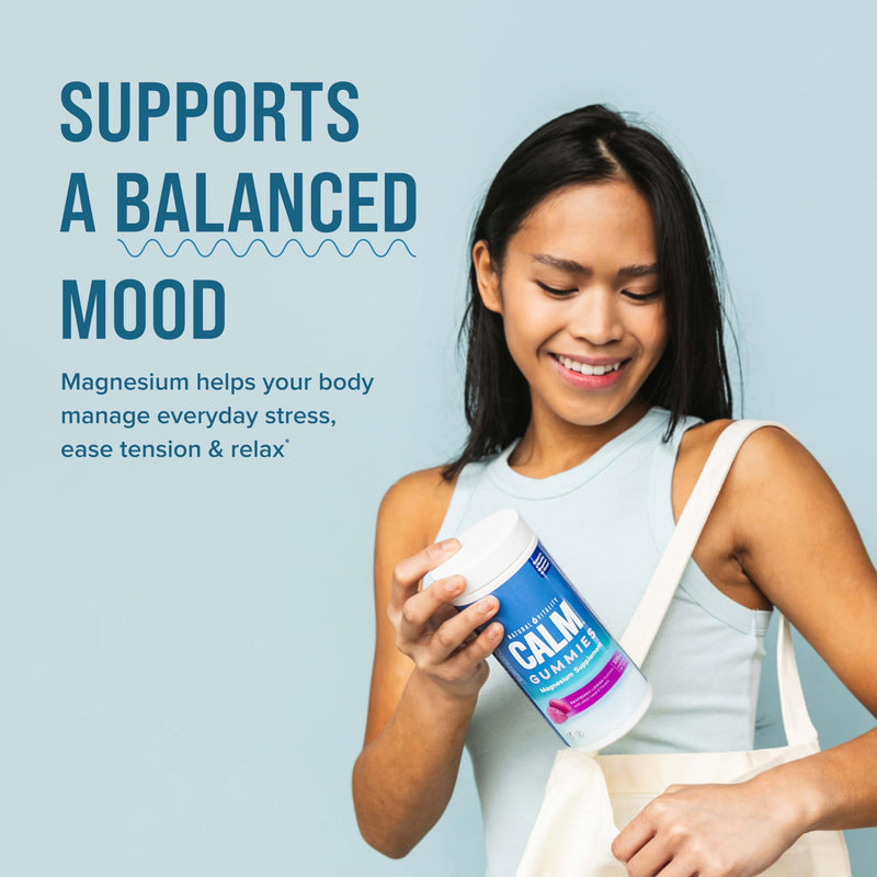 [Australia] - Natural Vitality Calm, Magnesium Citrate Supplement, Stress Relief Gummies, Supports a Healthy Response to Stress, Gluten Free, Vegan, Raspberry Lemon, 240 Gummies (Packaging May Vary) 