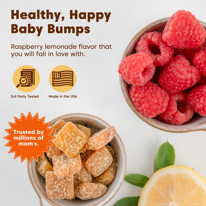 [Australia] - Black Girl Vitamins - Prenatal Gummies for Women Vitamin with Folate for Bone Health Support, Gluten-Free, (Raspberry-Lemonade), 60ct 