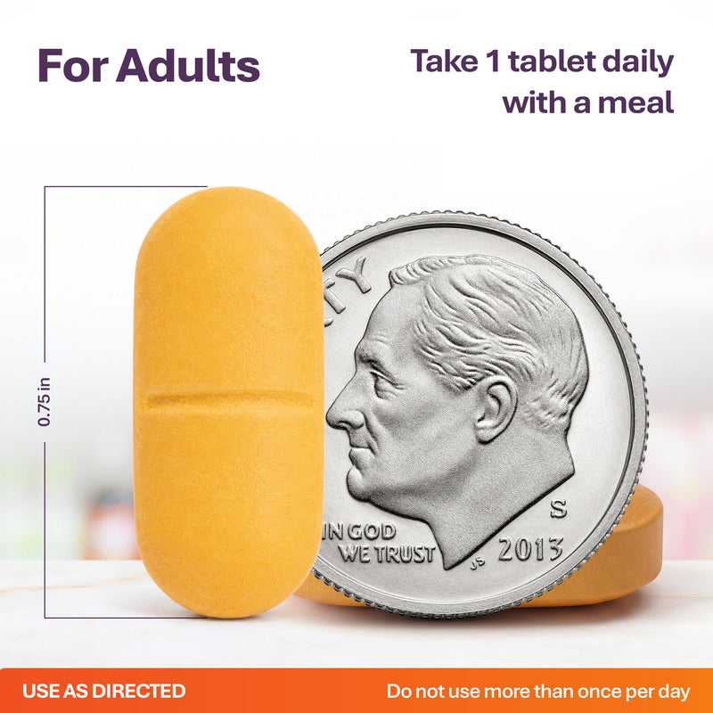 Rugby Multivitamin with Zinc Stress Formula - 60 Count (1-Pack) | Supports Immune Health and Wellness, Daily Multivitamin for Adults with Vitamin B-Complex, C, E & Zinc, Gluten-Free