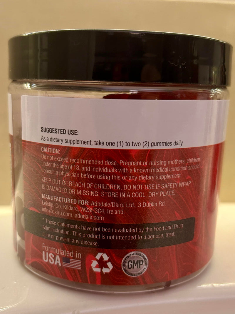 [Australia] - Adndale 90 CT Magnesium Glycinate Gummies 400 mg/Serv with Ashwagandha, Magnesium Malate & Taurate, Sugar Free Chews for Adults & Kids. Mixed Berry 90 Count (Pack of 1) 