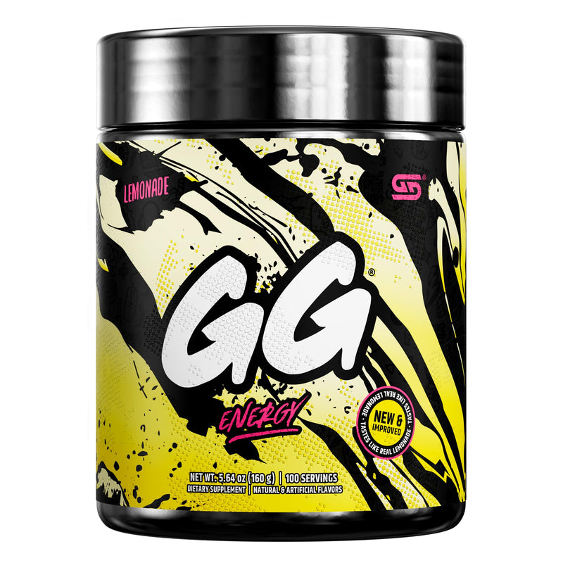 [Australia] - Gamer Supps, GG Energy Lemonade (100 Servings) - Keto Friendly Gaming Energy and Nootropic Blend, Sugar Free + Organic Caffeine + Vitamins + Immune Support, Powder Energy Drink 