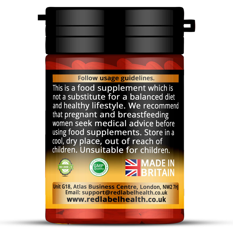 Omega 3 Fish Oil 1000mg, 30 Softgels (1 Month Supply), Double Strength 180mg EPA and 120mg DHA, Supports Eye, Heart & Brain Health for Men & Women - UK Made