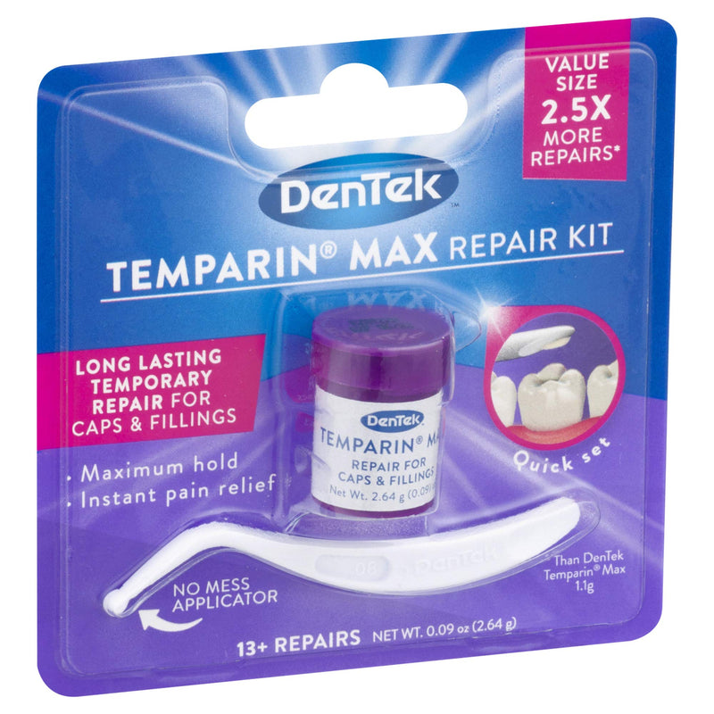 [Australia] - Dentek Temparin Max Repair Kit for Caps, Crowns, Fillings 0.09 oz | Pack of 3 