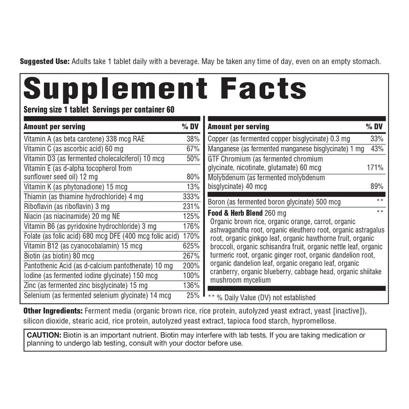 INNATE Response Formulas Mens Multivitamin Over 40 Iron Free, 60 Tablets | One Daily for Men Over 40, Vitamin C, B12, B6, D3 & Zinc, Vegetarian, Non-GMO, Kosher, 60 Servings