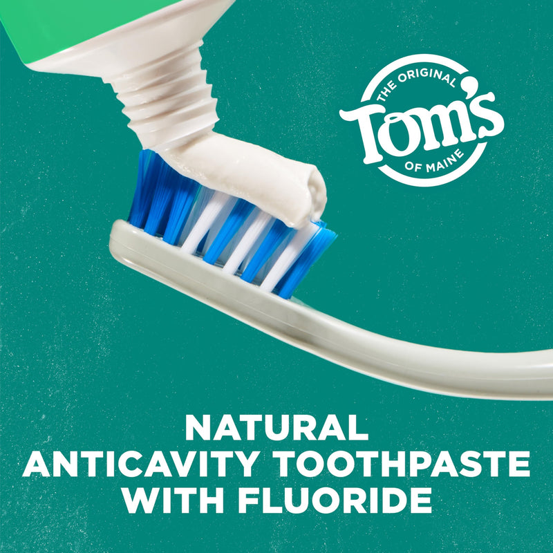 [Australia] - Tom's of Maine Wicked Fresh! Natural Fluoride Anticavity Toothpaste, 3 Pack, 4.0oz Peppermint 4 Ounce (Pack of 3) 
