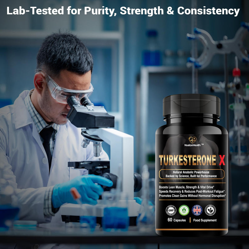 Turkesterone X by NuetonHealth – 800 mg Ajuga turkestanica Extract (10:1) | High Strength Turkesterone Supplement for Men | 60 Capsules | Lab Tested | Clean Vegan Formula 60 count (Pack of 1)