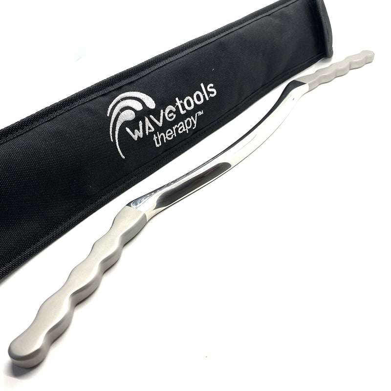 [Australia] - Wavetools Therapy Recover Muscle Scraper and Massage Handle Bar for Legs and Back, Dual Finish: Polish and Matte Dual Matte and Polish 