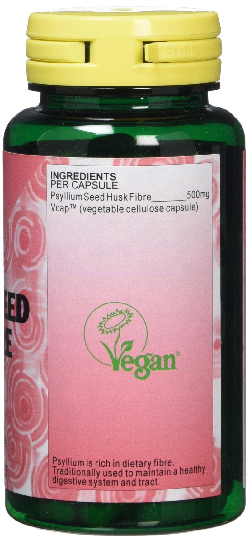 Health Plus Psyllium Seed Husk Fibre 500mg : Digestive Health Supplement : 90 Gelatin Free Capsules, in a planet-friendly 99% recycled pot