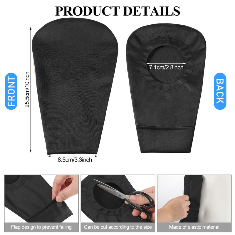 [Australia] - Sherr Ostomy Bag Cover Colostomy Bag Covers Odor Control Stretchy Bag Cover Washable Pouch Liner for Women Men Lightweight Care Protector Supplies, 4 Colors (4 Pieces) 