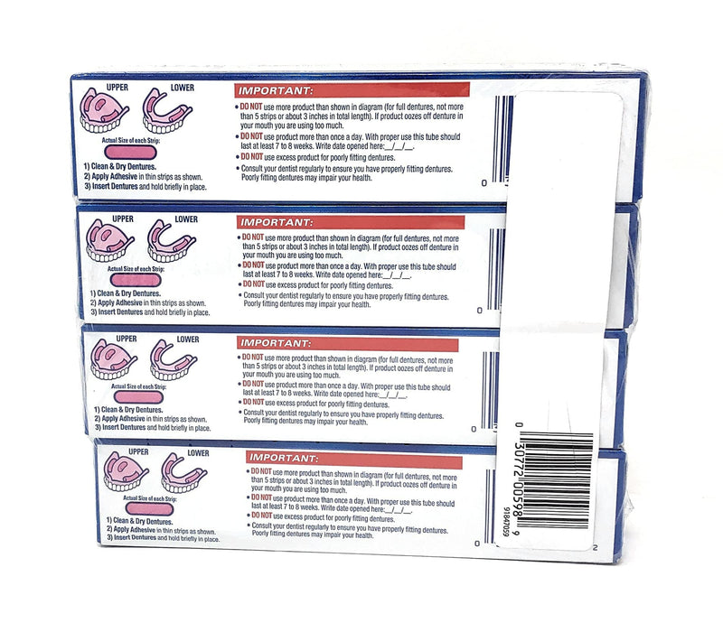 [Australia] - Fixodent Advanced Max Hold Denture Adhesive, 2.2 Ounce (Pack of 4) 