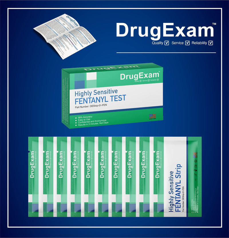 10 Pack - FYN Strips for Rapid Detection, Urinary Drug Testing, One-Step Quick Results, Easy-Read Urine Drug Test Strips. 10