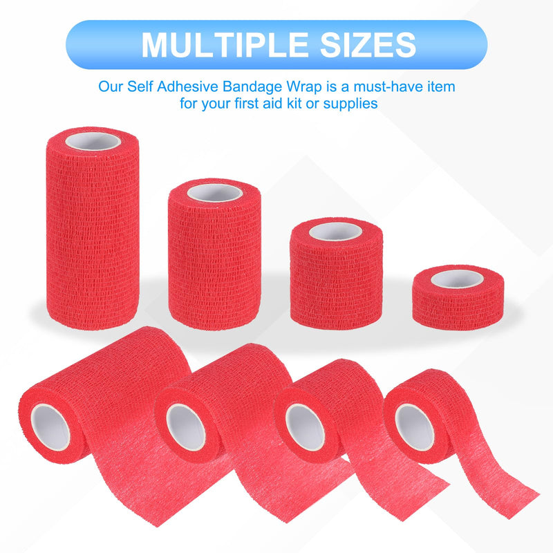 [Australia] - PATIKIL Self Adhesive Bandage Wrap 177" x 3", 24 Pcs Elastic Self Adherent Self Breathable Wrap Tape for Sport Stretch Athletic Wrist Ankle Outdoor Tape, Black 177" x 3" 