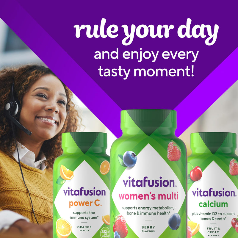 Vitafusion Women's Multivitamin Gummy | 150 Adult Gummies | with Vitamins A, B, C, D, E | Berry Flavor | Gluten and Dairy Free Supplement 150 Count (Pack of 1) Old Version