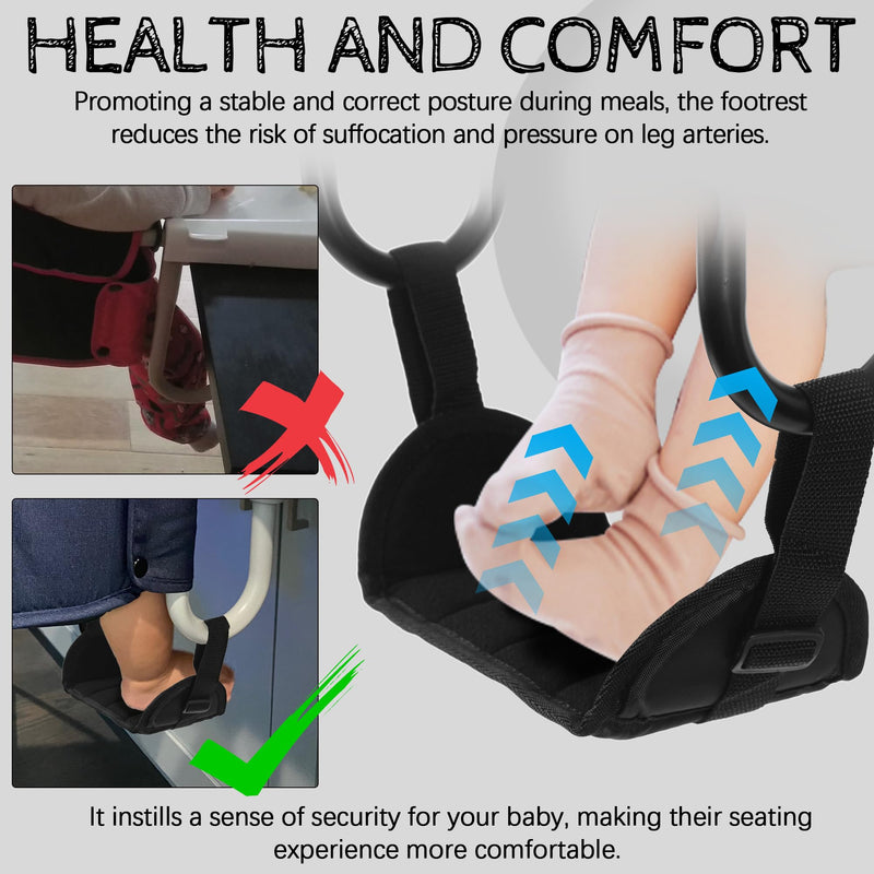 [Australia] - Adjustable Baby Footrest Compatible with Inglesina Fast Table Chair Portable Footrest for Baby Clip-On Table Chair Toddler Footrest for Hook-On Table Chair Footrest for Baby Fast Table Chair 