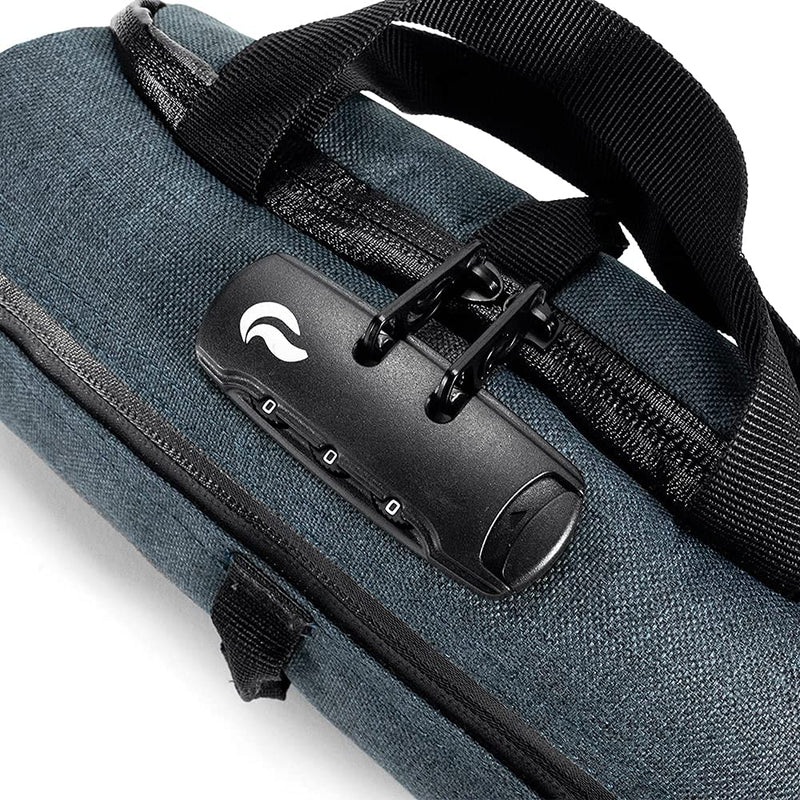 Duffle bag Small 10"- Smell Proof - With combo lock - SK9 Premium odorless Technology (Blue Navy) Blue Navy